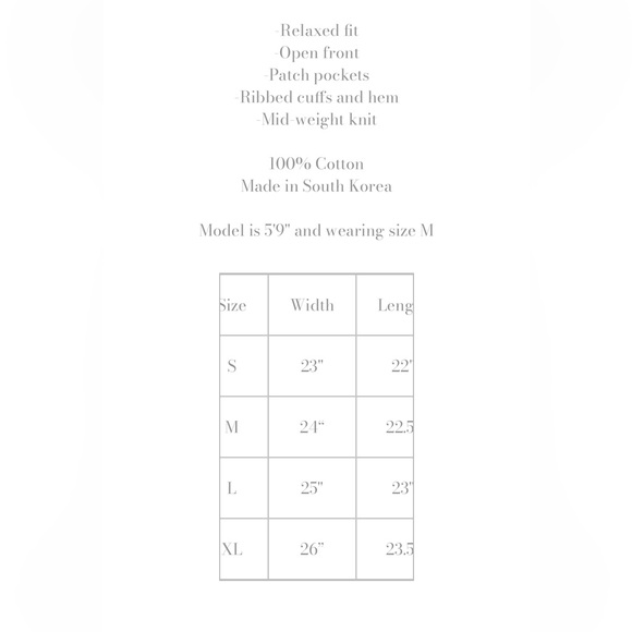 NWT It Is Well L.A. Easy Cardigan in 100% Cotton Warm Taupe Color Size Large - Picture 7 of 7